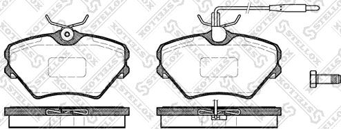 Stellox 496 002-SX - Гальмівні колодки, дискові гальма autozip.com.ua