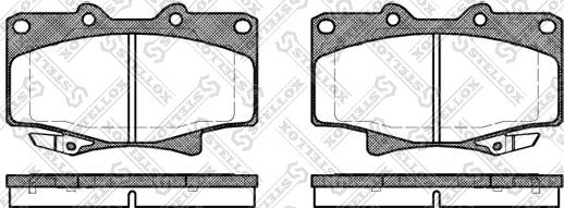 Stellox 440 004-SX - Гальмівні колодки, дискові гальма autozip.com.ua