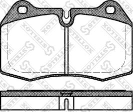 Stellox 452 000-SX - Гальмівні колодки, дискові гальма autozip.com.ua