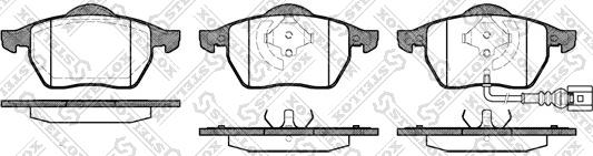 Stellox 401 041L-SX - Гальмівні колодки, дискові гальма autozip.com.ua