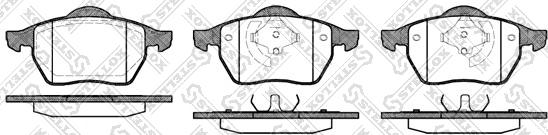 Stellox 401 001B-SX - Гальмівні колодки, дискові гальма autozip.com.ua