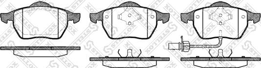 Stellox 401 011B-SX - Гальмівні колодки, дискові гальма autozip.com.ua