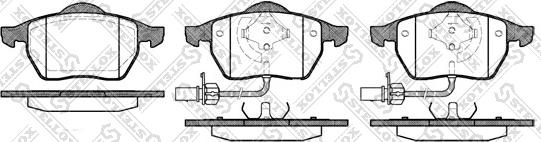 Stellox 401 022B-SX - Гальмівні колодки, дискові гальма autozip.com.ua