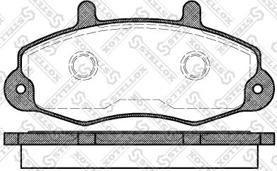 Stellox 402 000B-SX - Гальмівні колодки, дискові гальма autozip.com.ua