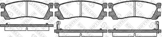 Stellox 410 012-SX - Гальмівні колодки, дискові гальма autozip.com.ua