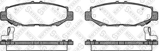 Stellox 435 004-SX - Гальмівні колодки, дискові гальма autozip.com.ua