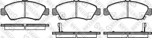 Stellox 430 002B-SX - Гальмівні колодки, дискові гальма autozip.com.ua