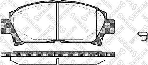 Stellox 438 002-SX - Гальмівні колодки, дискові гальма autozip.com.ua