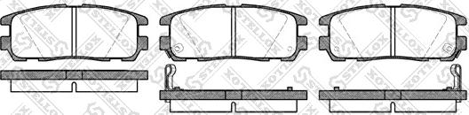 Stellox 437 002B-SX - Гальмівні колодки, дискові гальма autozip.com.ua