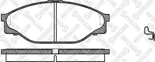 Stellox 423 020-SX - Гальмівні колодки, дискові гальма autozip.com.ua