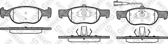 Stellox 599 031B-SX - Гальмівні колодки, дискові гальма autozip.com.ua