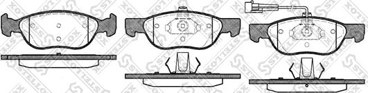 Stellox 598 011B-SX - Гальмівні колодки, дискові гальма autozip.com.ua