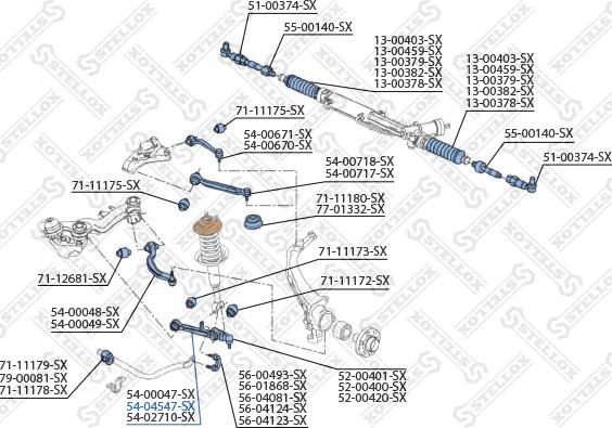 Stellox 54-04547-SX - Важіль незалежної підвіски колеса autozip.com.ua