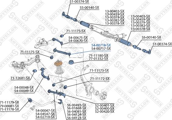 Stellox 54-00718-SX - Важіль незалежної підвіски колеса autozip.com.ua