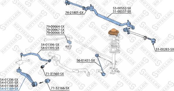 Stellox 54-01189-SX - Важіль незалежної підвіски колеса autozip.com.ua