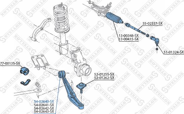 Stellox 54-02640-SX - Важіль незалежної підвіски колеса autozip.com.ua