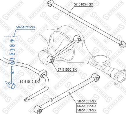 Stellox 56-51021-SX - Тяга / стійка, стабілізатор autozip.com.ua