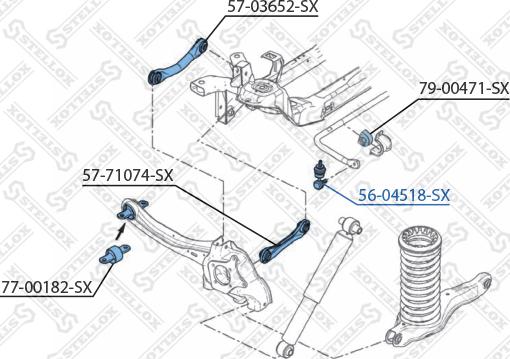 Stellox 56-04518-SX - Тяга / стійка, стабілізатор autozip.com.ua
