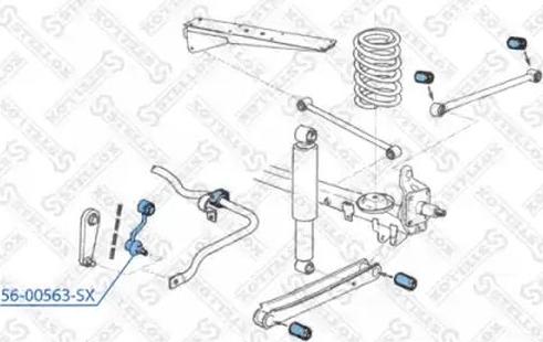 Stellox 56-00563-SX - Тяга / стійка, стабілізатор autozip.com.ua