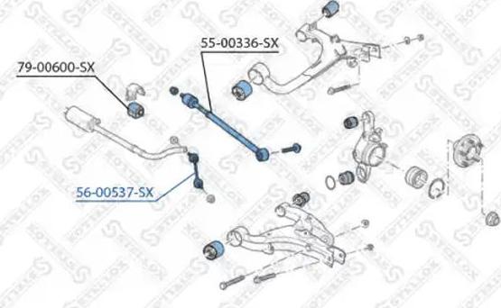 Stellox 56-00537-SX - Тяга / стійка, стабілізатор autozip.com.ua