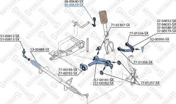 Stellox 56-00639-SX - Тяга / стійка, стабілізатор autozip.com.ua