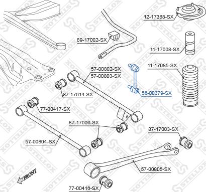 Stellox 56-00379-SX - Тяга / стійка, стабілізатор autozip.com.ua