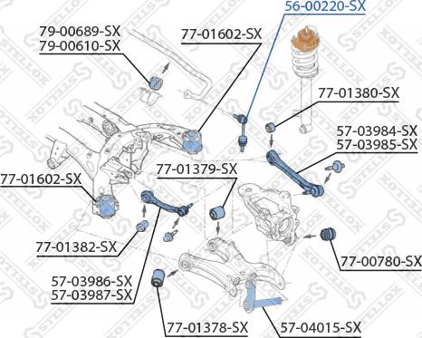 Stellox 56-00220-SX - Тяга / стійка, стабілізатор autozip.com.ua