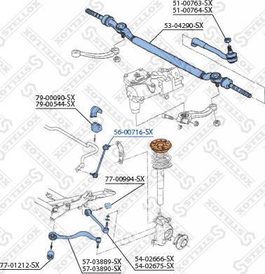 Stellox 56-00716-SX - Тяга / стійка, стабілізатор autozip.com.ua