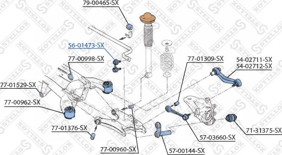 Stellox 56-01473-SX - Тяга / стійка, стабілізатор autozip.com.ua