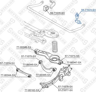 Stellox 56-71024-SX - Тяга / стійка, стабілізатор autozip.com.ua