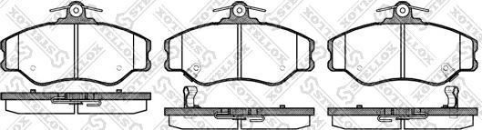 Stellox 505 002-SX - Гальмівні колодки, дискові гальма autozip.com.ua