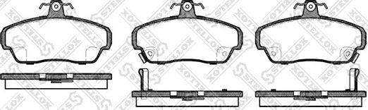 Stellox 501 002B-SX - Гальмівні колодки, дискові гальма autozip.com.ua