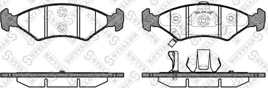 Stellox 513 022B-SX - Гальмівні колодки, дискові гальма autozip.com.ua