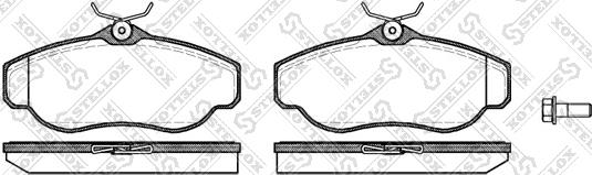 Stellox 587 000-SX - Гальмівні колодки, дискові гальма autozip.com.ua