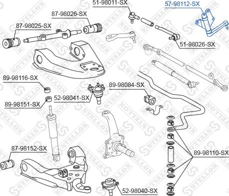 Stellox 57-98112-SX - Маятниковий важіль autozip.com.ua