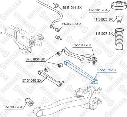 Stellox 57-51039-SX - Важіль незалежної підвіски колеса autozip.com.ua