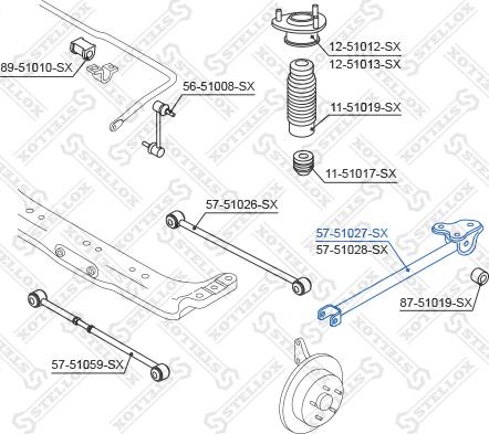 Stellox 57-51027-SX - Важіль незалежної підвіски колеса autozip.com.ua