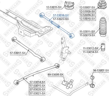 Stellox 57-53016-SX - Важіль незалежної підвіски колеса autozip.com.ua
