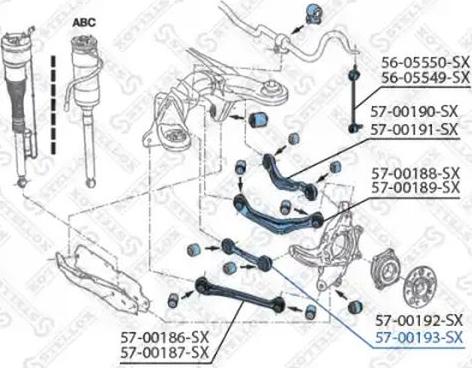 Stellox 57-00193-SX - Важіль незалежної підвіски колеса autozip.com.ua