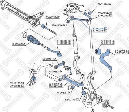 Stellox 57-00237-SX - Важіль незалежної підвіски колеса autozip.com.ua