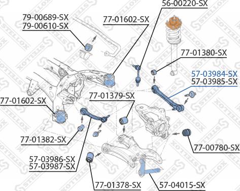 Stellox 57-03984-SX - Важіль незалежної підвіски колеса autozip.com.ua
