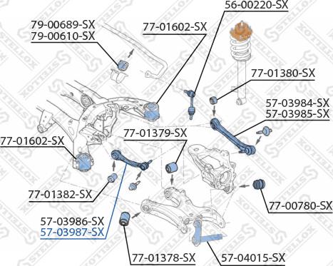 Stellox 57-03987-SX - Важіль незалежної підвіски колеса autozip.com.ua