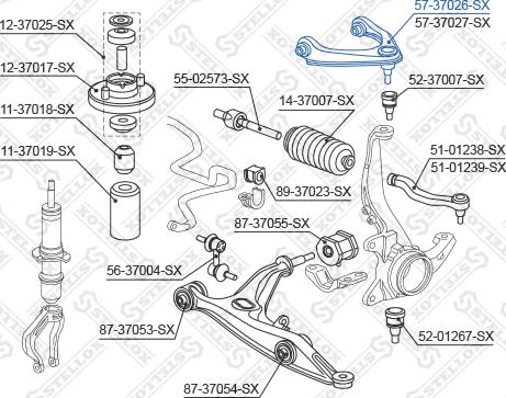 Stellox 57-37026-SX - Важіль незалежної підвіски колеса autozip.com.ua