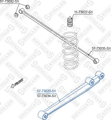 Stellox 57-73033-SX - Важіль незалежної підвіски колеса autozip.com.ua