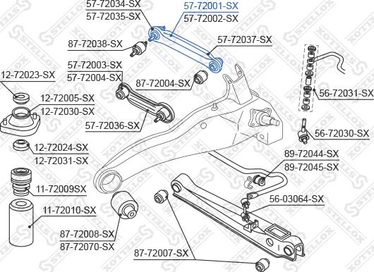 Stellox 57-72001-SX - Важіль незалежної підвіски колеса autozip.com.ua