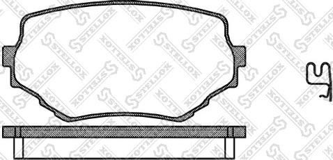 Stellox 605 002-SX - Гальмівні колодки, дискові гальма autozip.com.ua