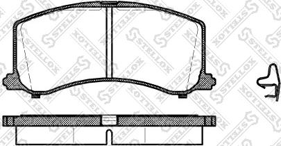 Stellox 606 002B-SX - Гальмівні колодки, дискові гальма autozip.com.ua