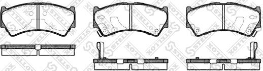 Stellox 603 052B-SX - Гальмівні колодки, дискові гальма autozip.com.ua