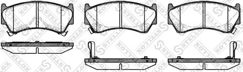 Stellox 603 012B-SX - Гальмівні колодки, дискові гальма autozip.com.ua