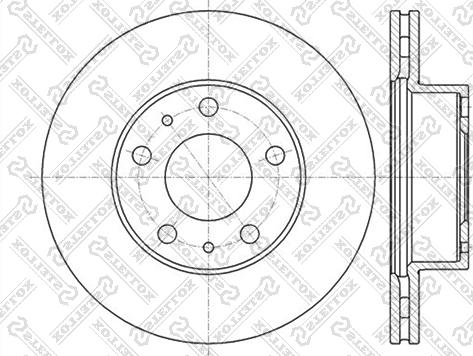 Stellox 6020-9945V-SX - Гальмівний диск autozip.com.ua